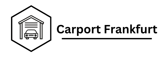 Logo Carport Frankfurt Schwarz, Icon Links, titel Rechts